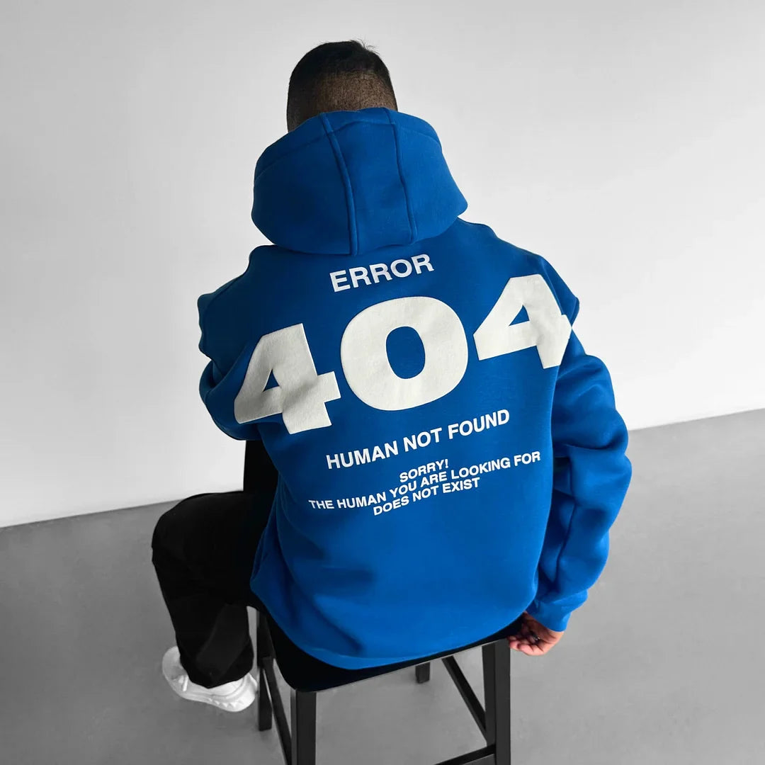 404 Not Found - Royal Blue - Oversize Hoodie - 400 GSM