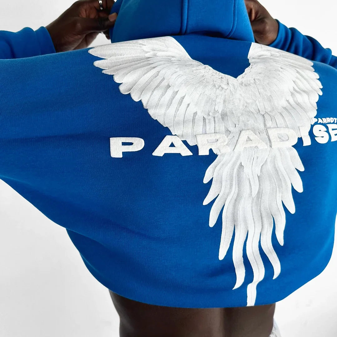 Paradise - Royal Blue - Oversize Hoodie - 400 GSM