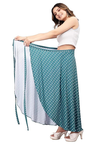 rama Women Western Looks Long Wrap Around Skirt Free Size.