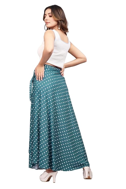 rama Women Western Looks Long Wrap Around Skirt Free Size.