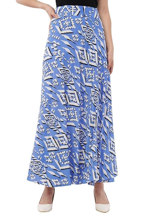 Women's Printed Maxi Wraparound Skirt