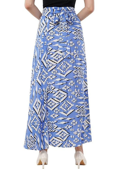 Women's Printed Maxi Wraparound Skirt