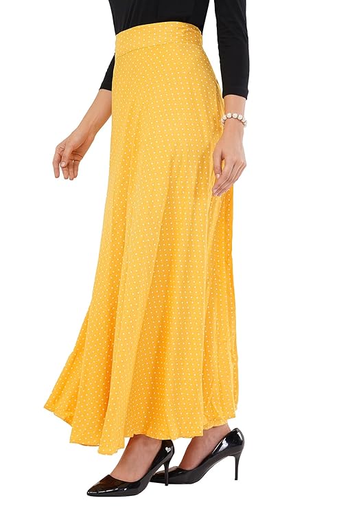 Women's Printed Maxi Wraparound Skirt