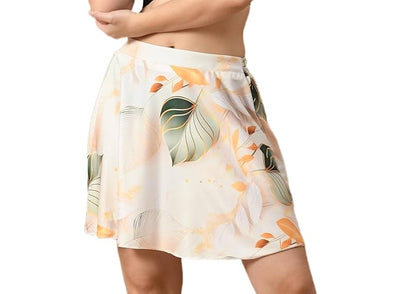 Mid Waist Mini Flare Above The Knee Skirts for Women & Girl's Printed Pleated Skirt for Girl