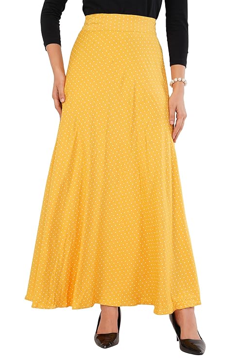 Women's Printed Maxi Wraparound Skirt