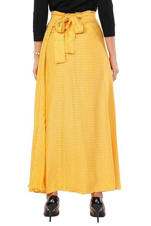 Women's Printed Maxi Wraparound Skirt