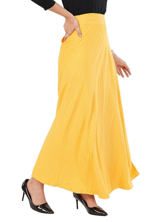 Women's Printed Maxi Wraparound Skirt