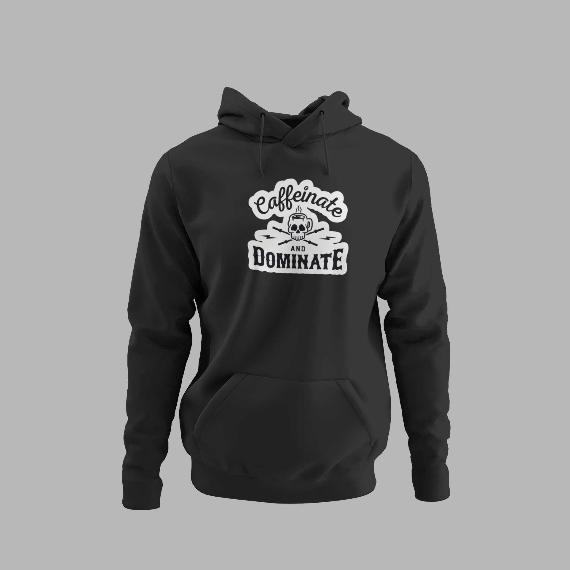 Caffeinate And Dominate - Oversized Hoodie