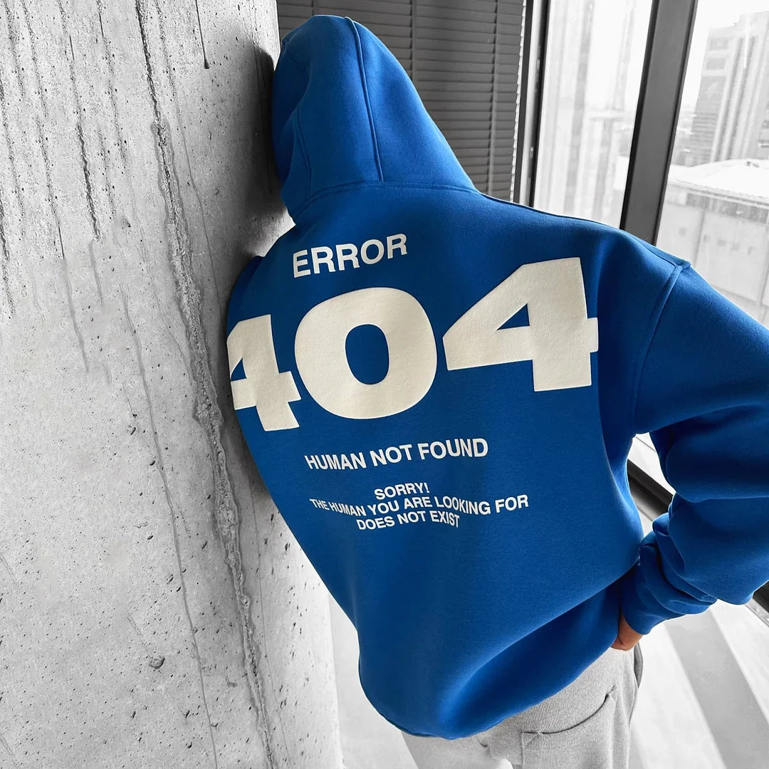 404 Not Found - Royal Blue - Oversize Hoodie - 400 GSM