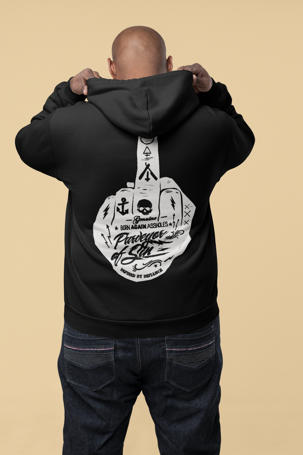 Purveyor of Sin - Black - Oversized Hoodie
