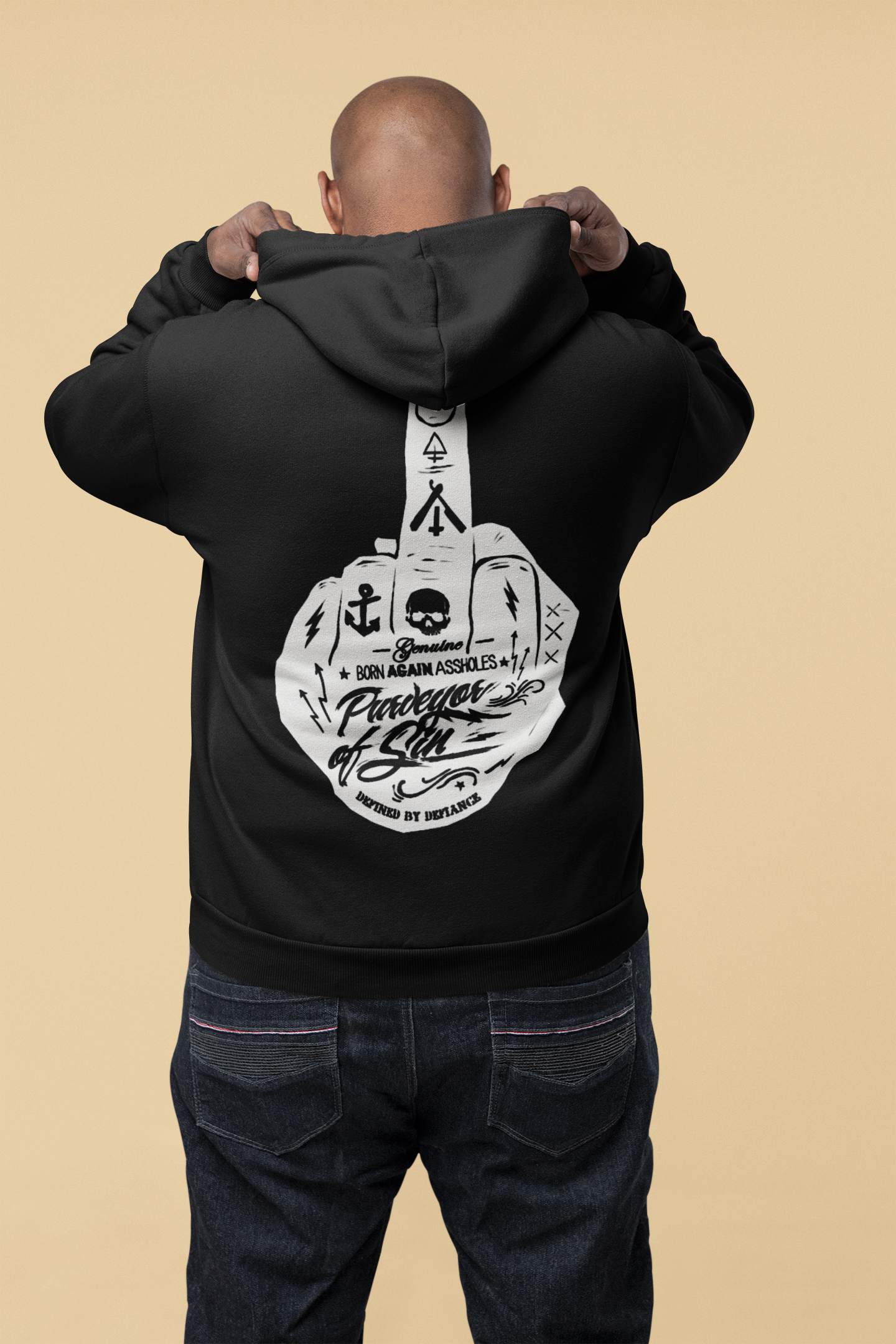 Purveyor of Sin - Black - Oversized Hoodie