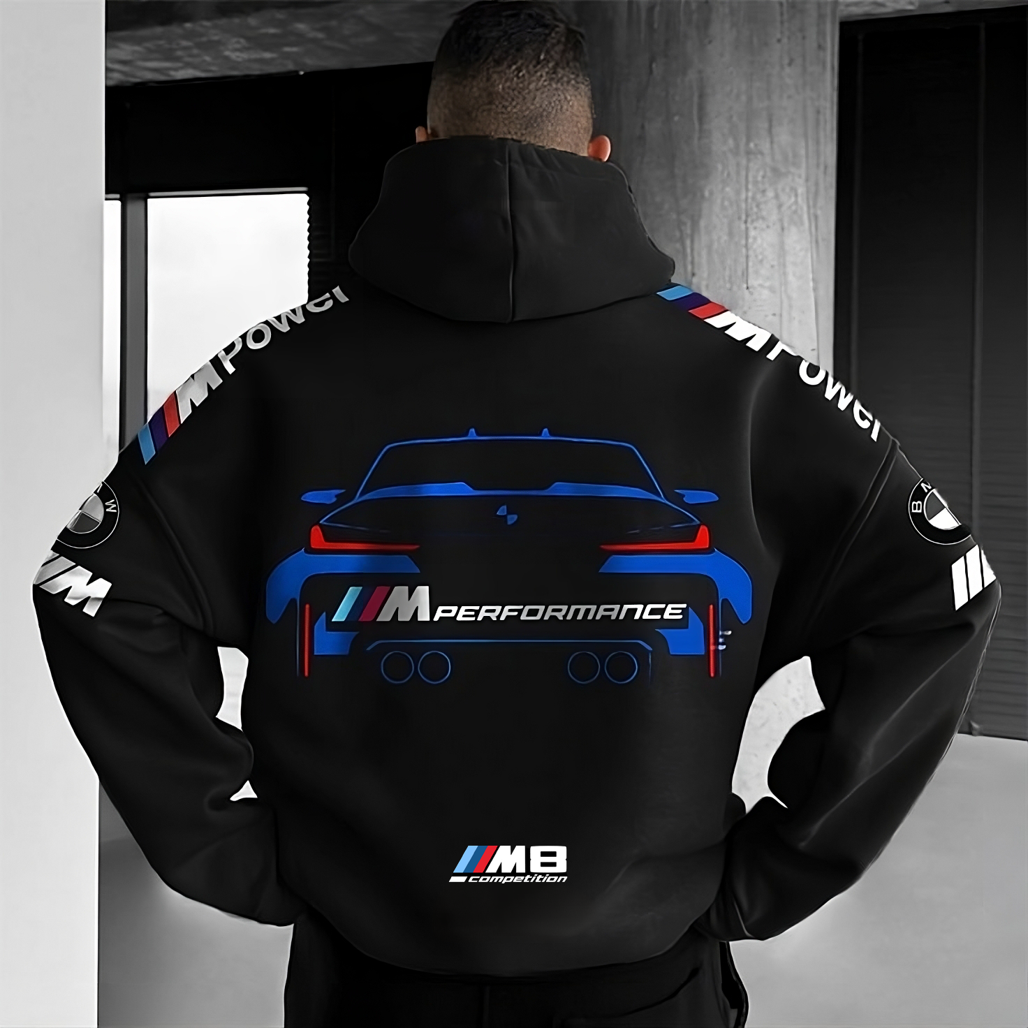 M8 Competition Fan Art - Black - Oversized Hoodie 400 GSM