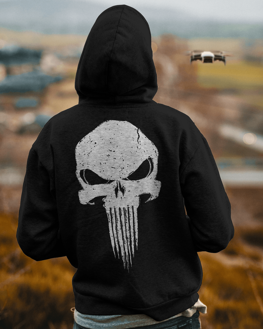 Punisher 2.0 - Black - Oversized Hoodie