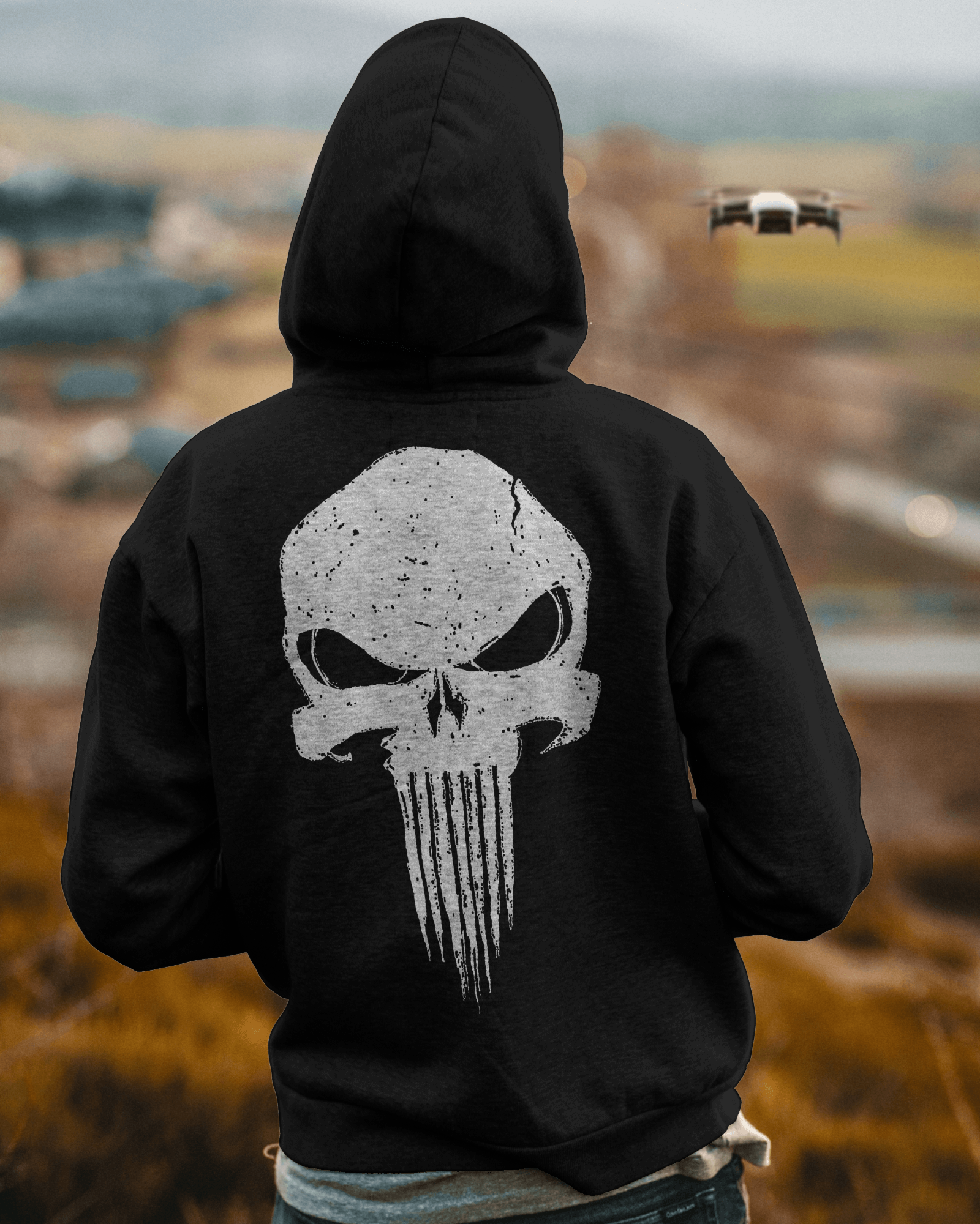 Punisher 2.0 - Black - Oversized Hoodie