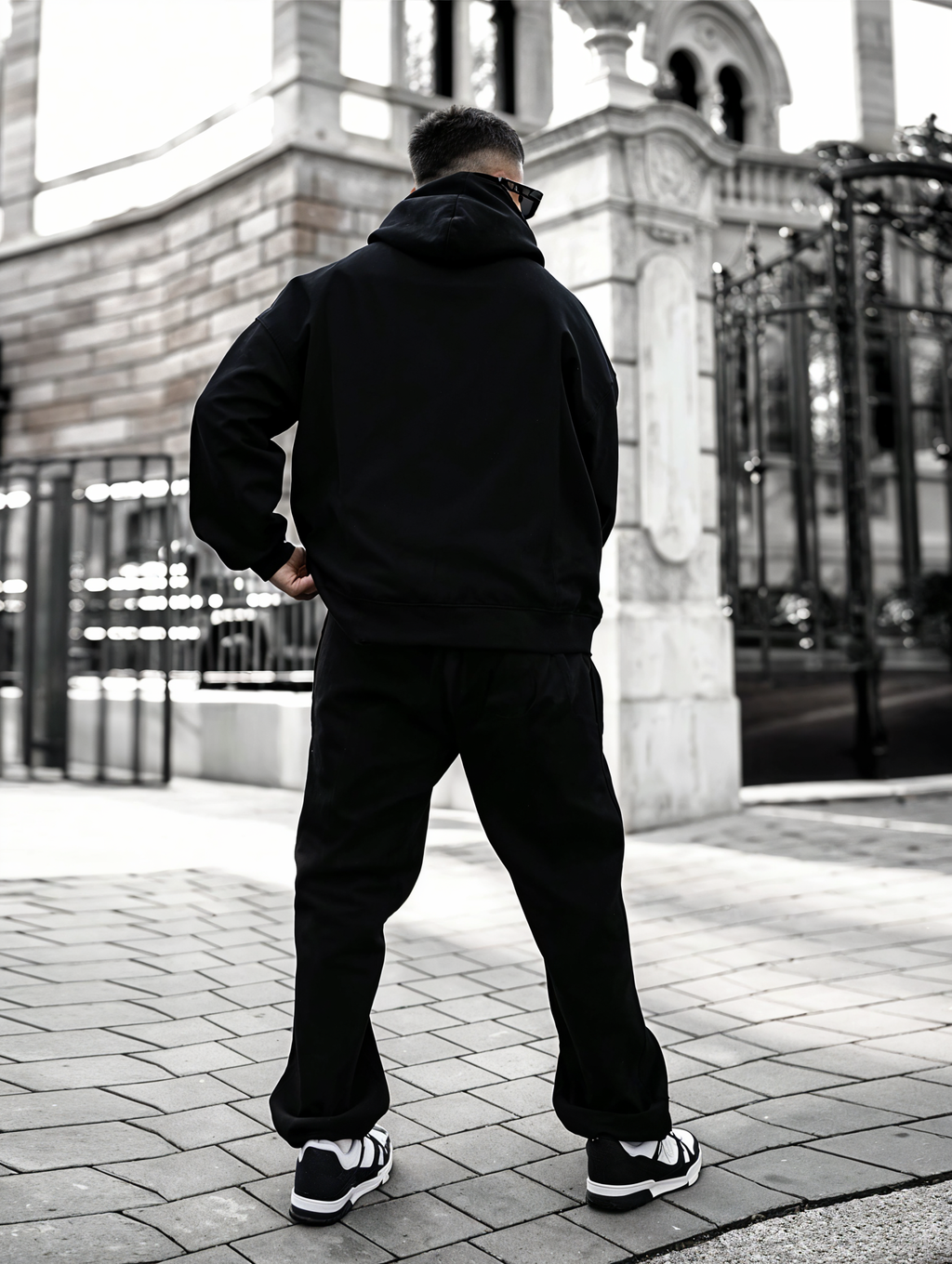 Black - Hoodie And Sweatpants - Co-ord Set