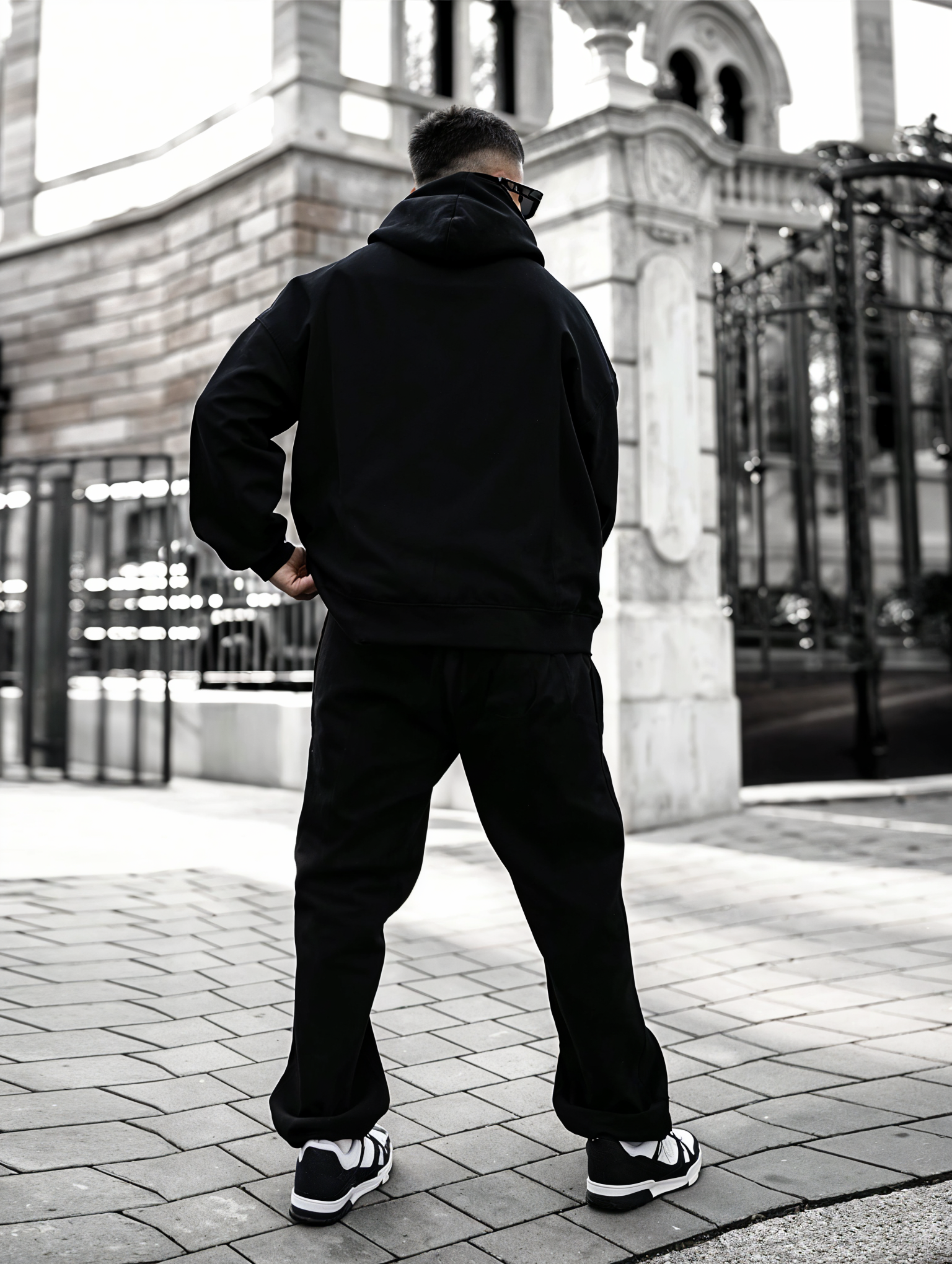 Black - Hoodie And Sweatpants - Co-ord Set